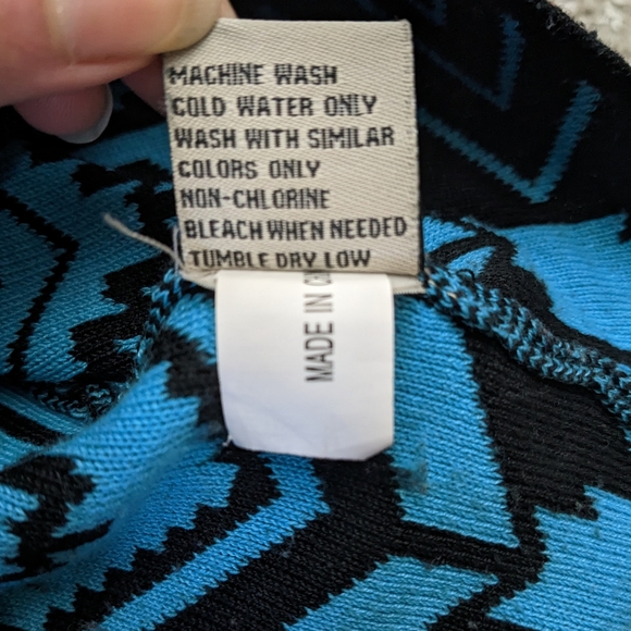 (2/$25) Cleo patterned bodycon pencil skirt blue - Picture 7 of 10